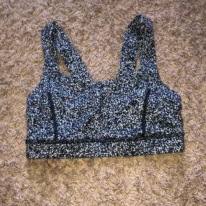 Lululemon rare sports bra - black and white, 4